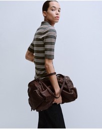 M.N.G - Striped Ribbed-Knit Sweater