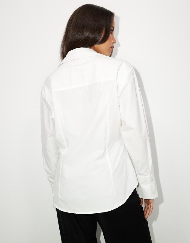 Dazie - Em Asymmetrical Button Up Shirt