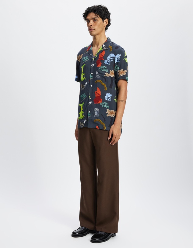Scotch & Soda - Regular Fit SS AOP Viscose Shirt