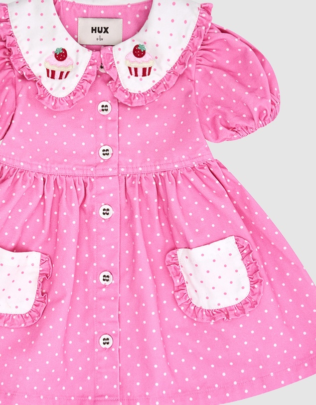 Huxbaby - Icing-On-The-Cupcake Polka Dot Dress - Babies-Teens