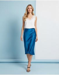 Mossée - Lily Midi Silk Skirt
