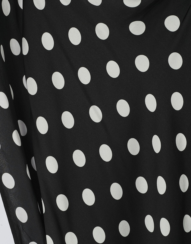 Revibe - Repaired BY JOHNNY. Dove Drape Polka Ankle Dress - AU 8