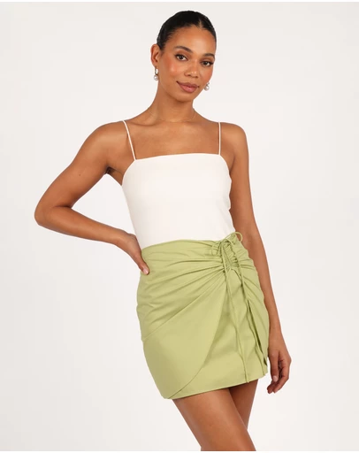 Petal & Pup - Mirha Mini Skirt - Meadow Green