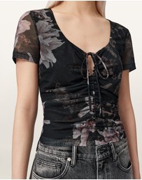 AllSaints - Gabby Mesh Top