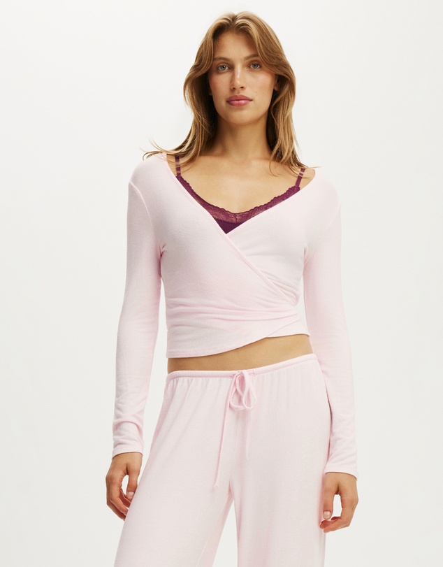 Cotton On Body - Super Soft Wrap Long Sleeve Top