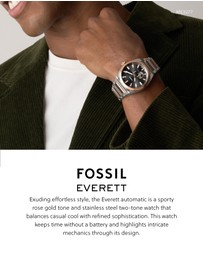 Fossil - Everett Two Tone Analogue Watch