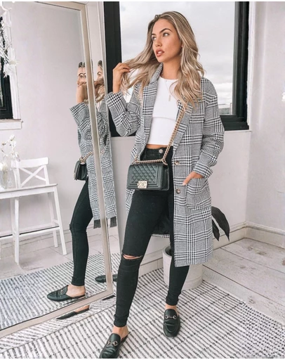 Esther & Co - Polaris Coat - Print