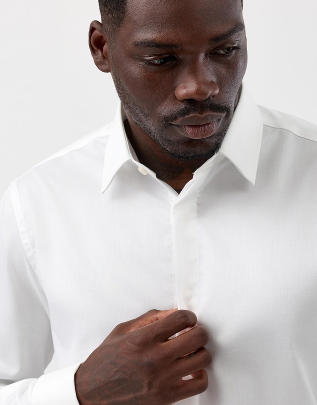 Brooksfield - Concealed Placket Tuxedo Shirt