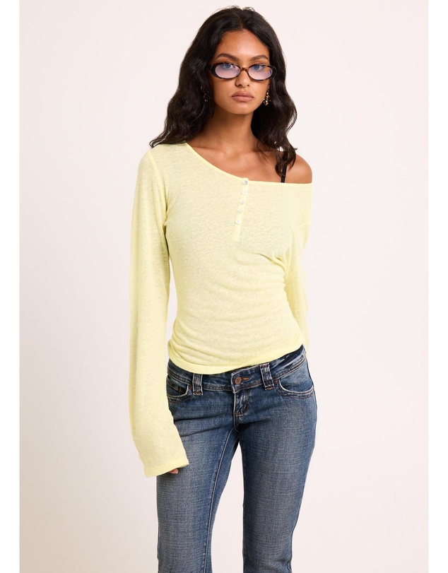 Subtitled - Delta Sheer Long Sleeve Top