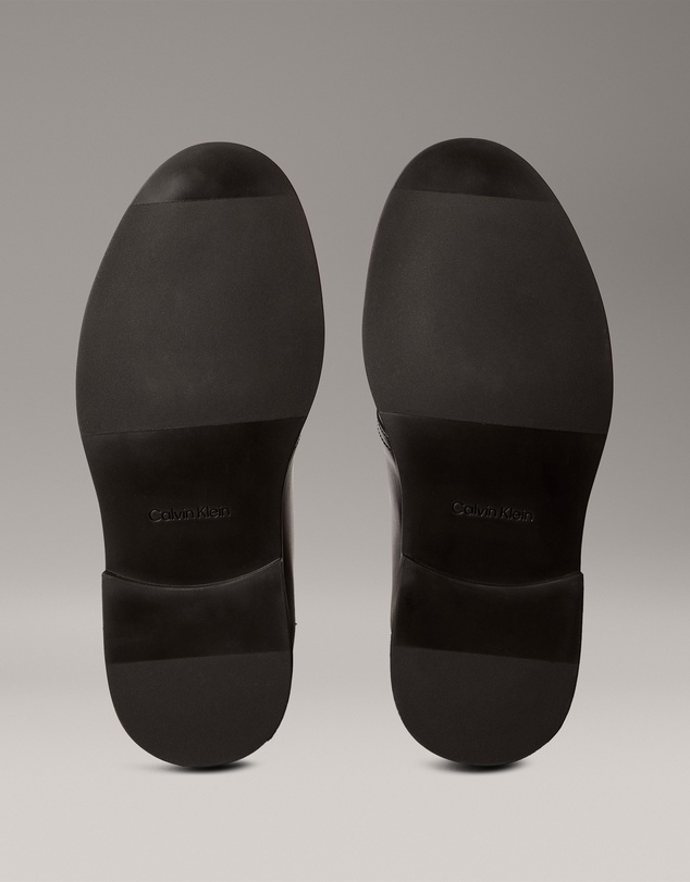Calvin Klein - Leather Desert Boot Lace-Up Shoes