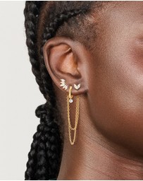 Lovisa - Waterproof Gold Plated Stainless Steel Marquise Earrings 3-Pack