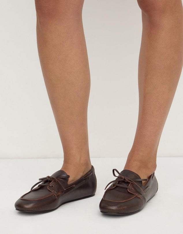 Assembly Label - Devon Leather Boat Shoes - Women's