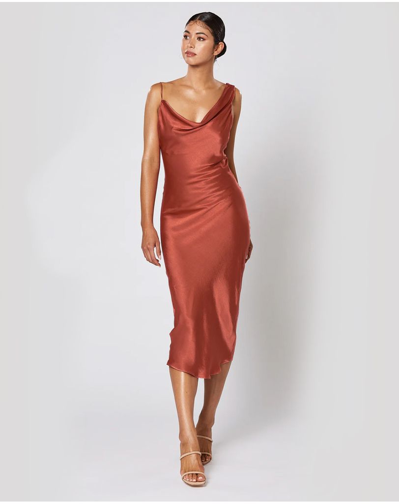 Cheri Dress Gold by Winona Online | THE ICONIC | Australia