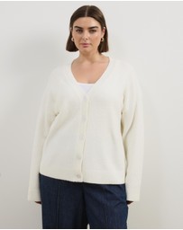 Atmos&Here Curvy - Tiana Fluffy Knit Cardigan