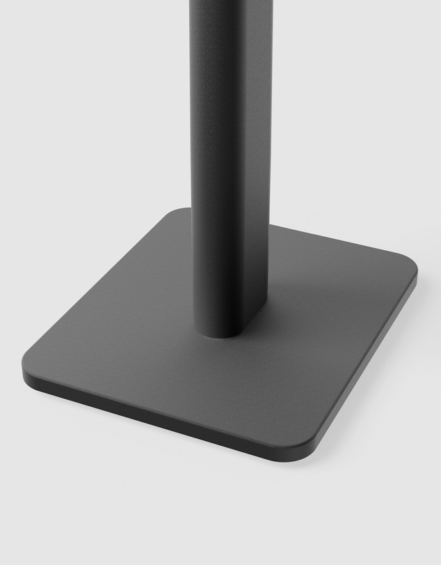 iWorld - Kanto SPH Universal Height Adjustable Bookshelf Speaker Stands - Black, Pair