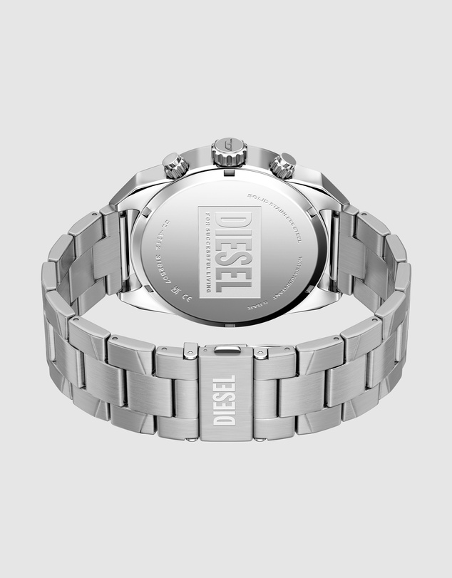 Diesel - Spiked Silver Tone Chronograph Watch