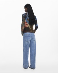 Desigual - Oriental-inspired print T-shirt designed by Mr. Christian Lacroix