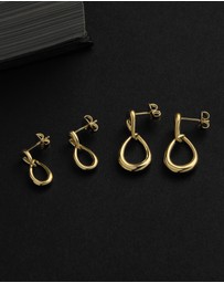 Najo - Vivante Yellow Gold Petite Earrings