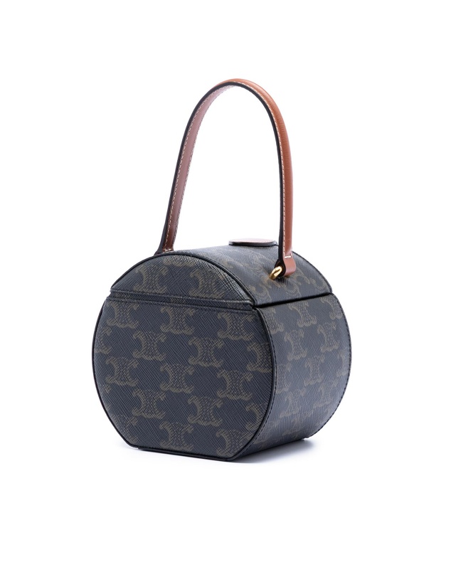 Pre-Loved by Azura Reborn - Pre-Loved Triomphe Coated Canvas Round Box Handbag