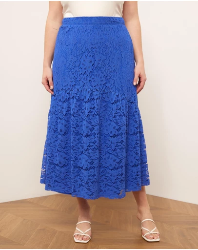 Atmos&Here Curvy - Vida Lace Midi Skirt
