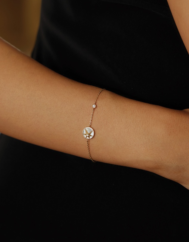 Ania Haie - Ania Haie Gold Star Mother-of-Pearl Bracelet