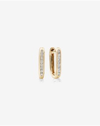 Michael Hill - Huggies with 0.14 Carat TW of Diamonds in 10kt Yellow Gold