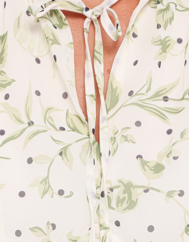 Petal & Pup - Aimee Mini Dress - Green Leaf