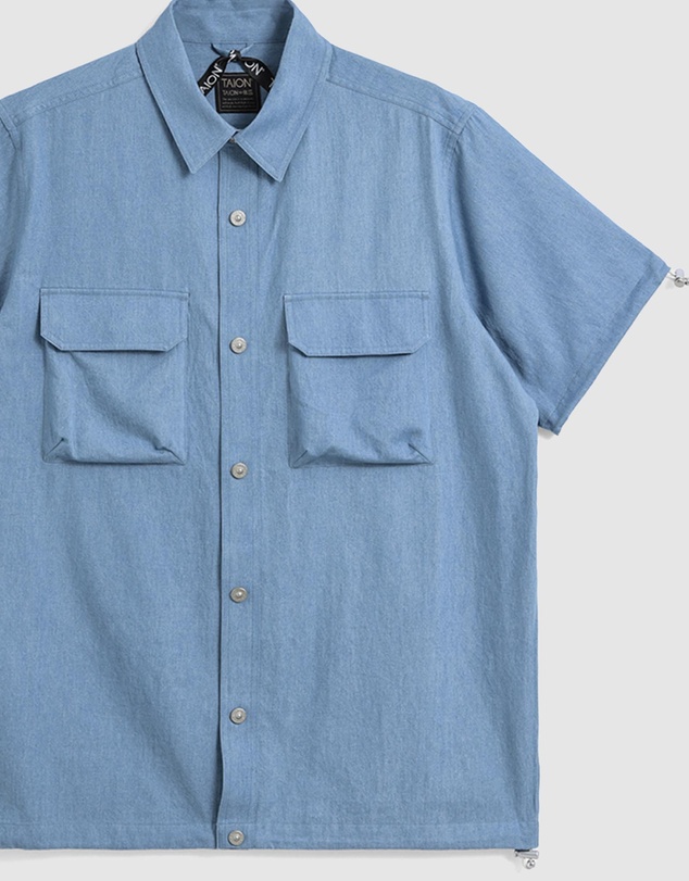 TAION - Non-Down Military Adjustable Half Sleeve Shirt