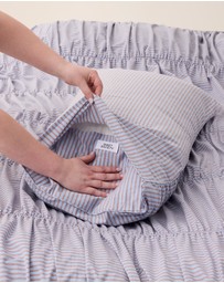 Sheet Society - Sofia Ruched Cotton Quilt Cover Set