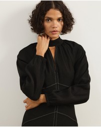 Atmos&Here - Raven Long Sleeve Maxi Dress