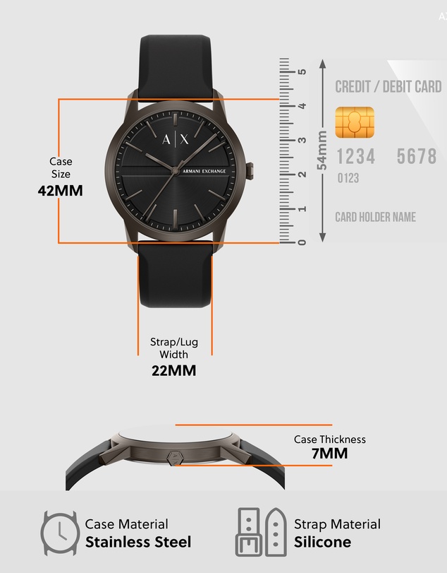 Armani Exchange - Black Analogue Watch