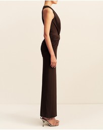 Shona Joy - Miro Sleeveless Plunged Maxi Dress