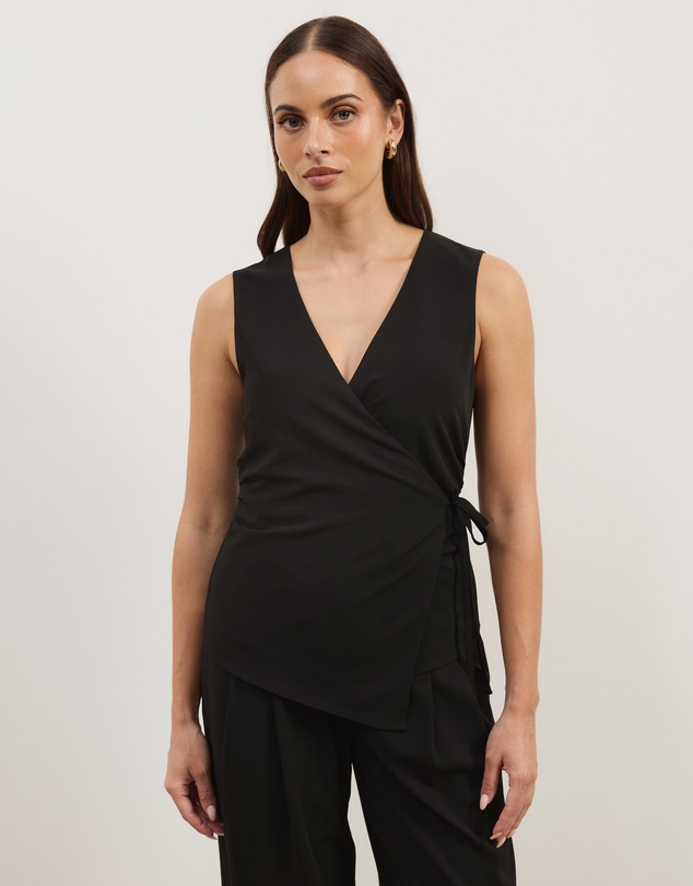 Atmos&Here - Ellie Wrap Waist Vest Top