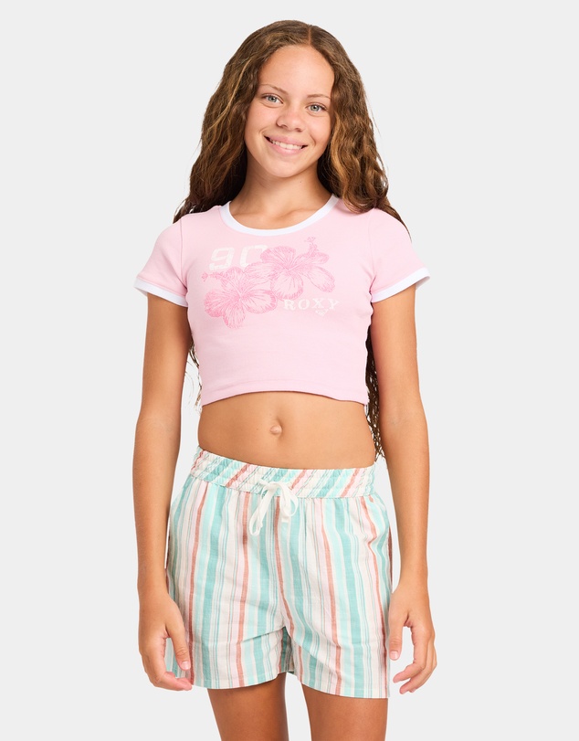 Roxy - Girls 8 to 16 Rg Sunset Crush T-Shirt