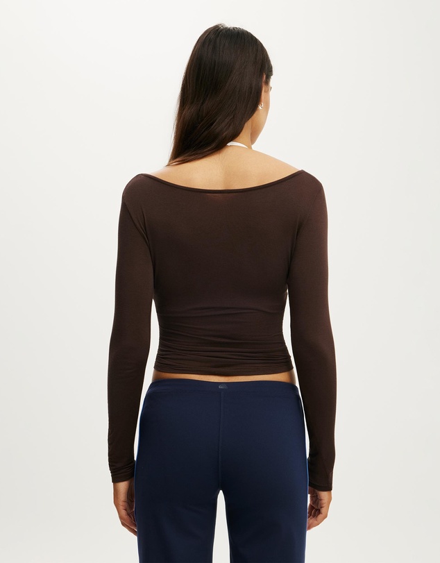 Cotton On Body Active - Active Sheer Boat Neck Longsleeve