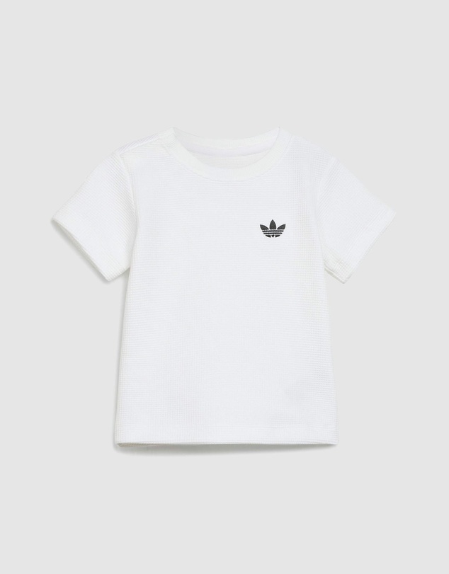 adidas Originals - Regular Waffle Shorts and T-Shirt Set - Babies-Kids