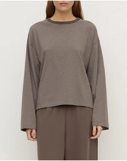 Assembly Label - Malone Stripe Wide Sleeve Tee