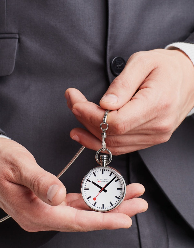 Mondaine - Mondaine 43mm Pocket Watch