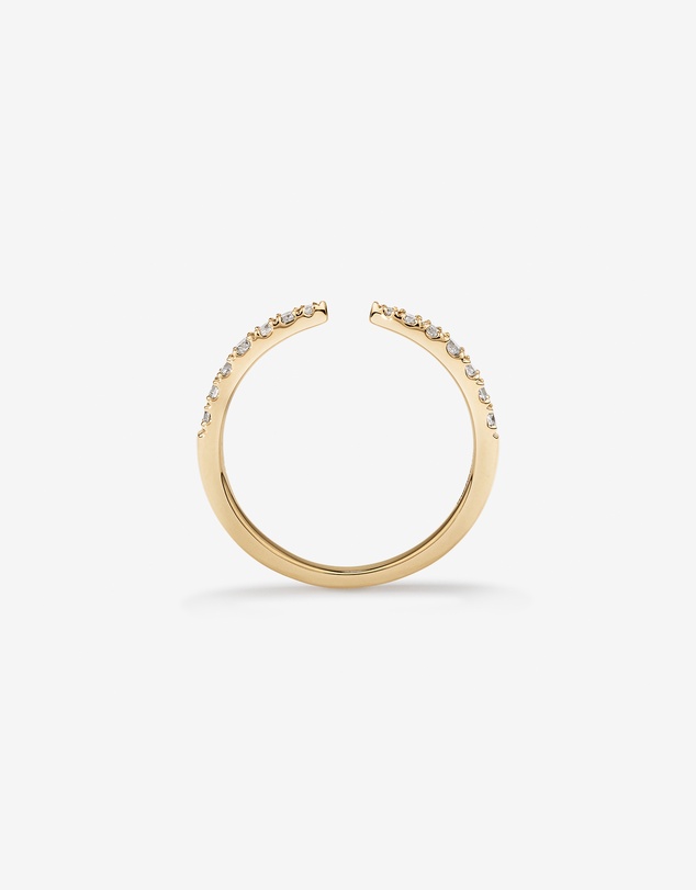 Michael Hill - 0.25 Carat TW Diamond Open Wedding Band in 14kt Yellow Gold