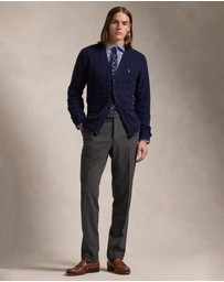 Polo Ralph Lauren - Cable-Knit Wool-Cashmere Cardigan - ICONIC EXCLUSIVE