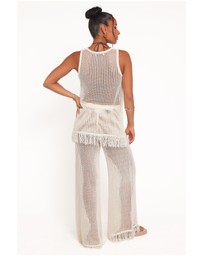 Petal & Pup - Lorna Knitted Pant - Off White