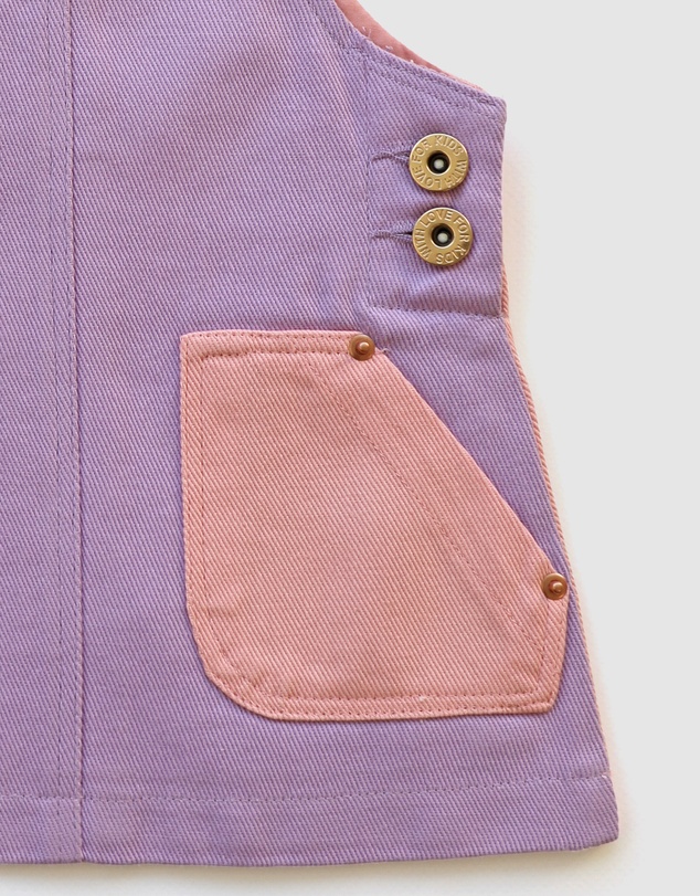 WITH LOVE FOR KIDS - Hazel Denim Pinafore Dress - Babies - Kids