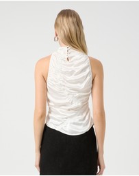 Third Form - Elemental Ruched Top | White