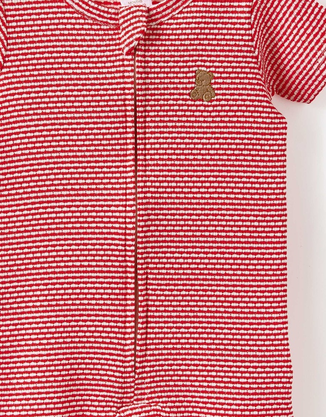 Cotton On Kids - Littlie Organic Short Sleeve Zip Romper
