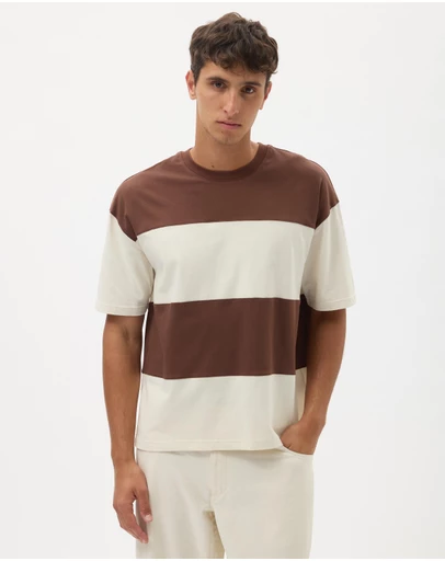 AERE - Block Stripe Tee
