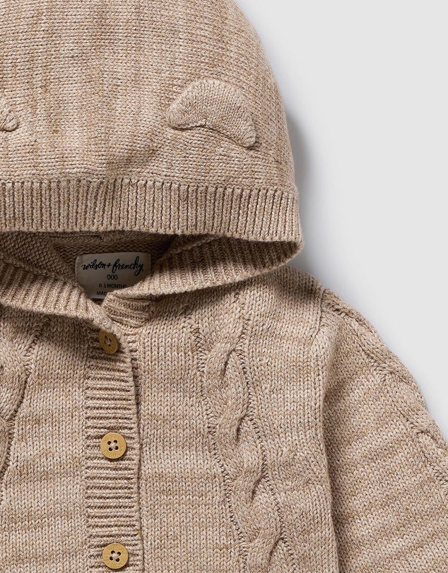 Wilson & Frenchy - Organic Knitted Cable Jacket - Babies