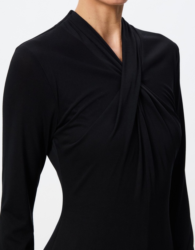 Tussah - Daphne Cross Neck Long Sleeve Midi Dress