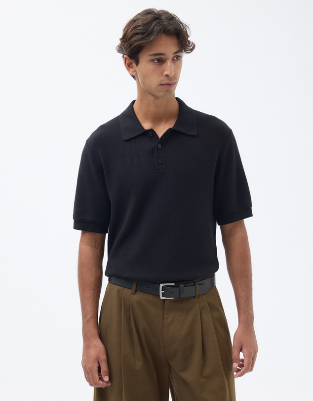 AERE - Organic Cotton Short Sleeve Polo