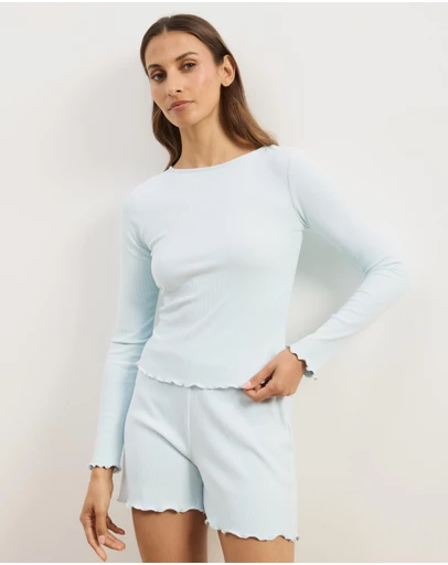 Atmos&Here - Karli Long Sleeve and Shorts Pyjama Set