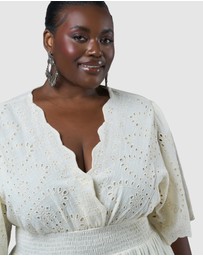 The Poetic Gypsy - Artisan Broderie Maxi Dress